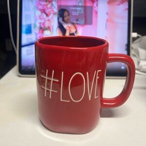 Rae Dunn Red #LOVE Mug